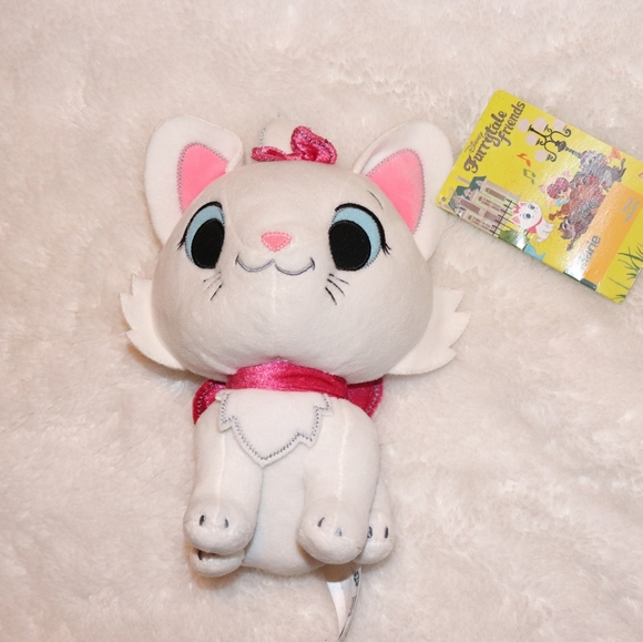 Disney Other - Marie Aristocats stuffed animal soft white, pink